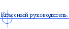 Классный руководитель.